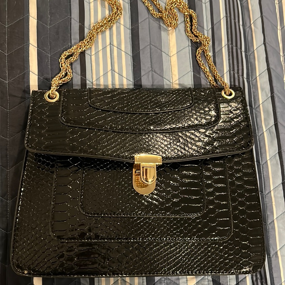 Black evening bag